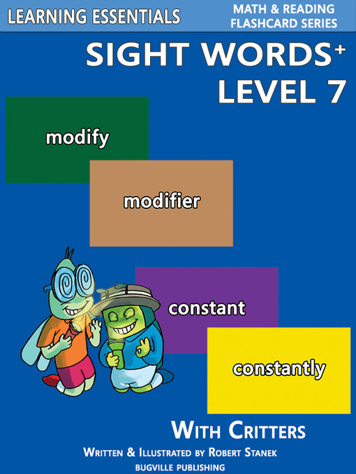 Title details for Sight Words Plus Level 7 by William Robert Stanek - Wait list